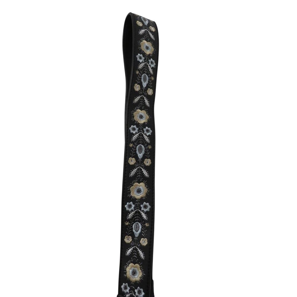 Embroidered Leather Guitar Strap Wide Shoulder Strap Bag Replacement Hobo